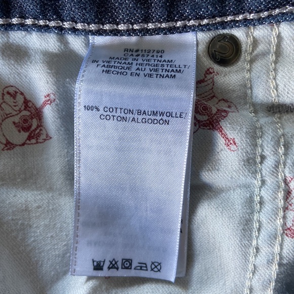 True Religion Men's Section Moto Blue Jeans. Size: 46 - Picture 10 of 12